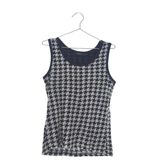 Radzoli houndstooth sleeveless lined lightweight sweater size medium - Picture 1 of 5